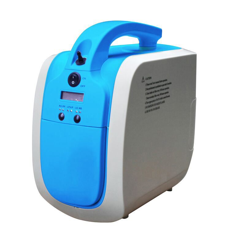 5L Pulse Flow Portable Oxygen Concentrator Battery Yomangidwa mkati