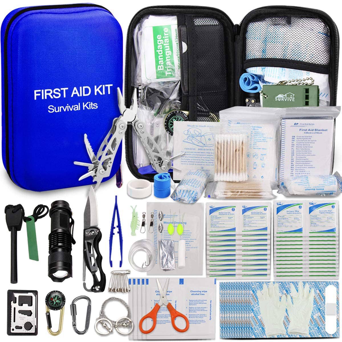 Blue Hard EVA First Aid Little Case Kwanyumba