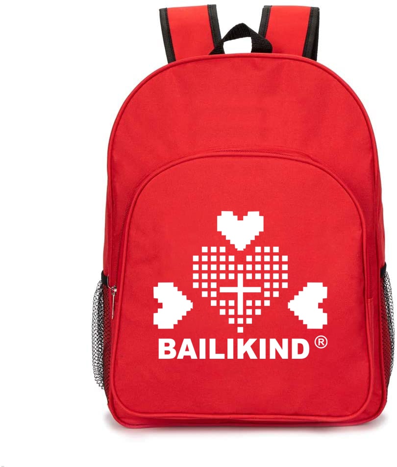 Red Nylon Child Care First Aid Backpack Bag